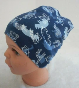 Baby♥Beanie♥Mütze♥Neu♥Jersey♥ 39 41 42 45 46 49 50 54 56 60♥Handmade♥ - Bild 1 von 3