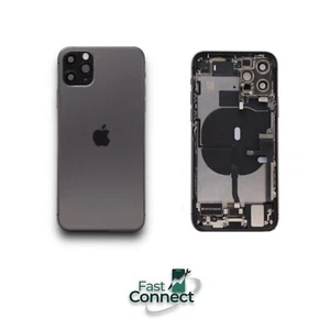Carcasa trasera de repuesto para iPhone 11 Pro gris espacial OEM W piezas pequeñas grado AB - Imagen 1 de 4