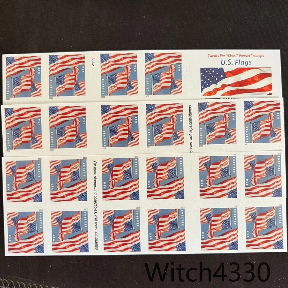 First Class Flag USPS Postage Stamps-Book Of 20 MNH