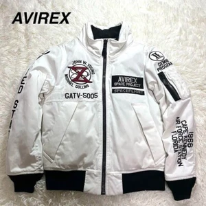 AVIREX Flight jacket GT-10 White Size S free shippping from JP - Picture 1 of 10