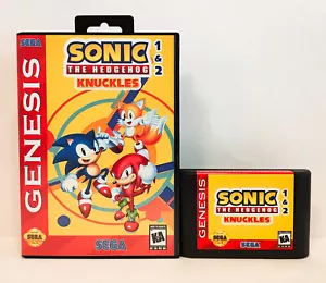 Sonic The Hedgehog Knuckles 1 y 2 para Sega Genesis/Mega Drive - Imagen 1 de 2