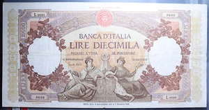 10000 LIRE 2/11/1961 REGINE DEL MARE REPUBBLICA ITALIANA - Picture 1 of 2