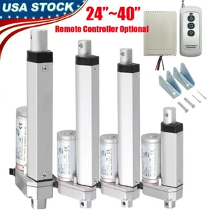 24" 32" 40" 48" 12V Linear Actuator 120N 250N 700N 2000N 449lb Fast Speed Remote - Picture 1 of 35