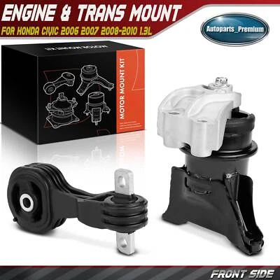2x Motor de motor y soporte de puntal de par para Honda Civic 2006 2007 2008-2010 L4 1,3 L Foto 1 de 4