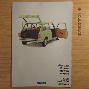 FIAT 128 3 Door 1100 1300 Station Wagon UK Market Original Sales Brochure 1970s - Picture 1 of 1
