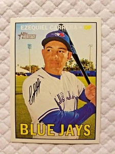 Topps Heritage 2016 espalda roja #530 Ezequiel Carrera - Imagen 1 de 6