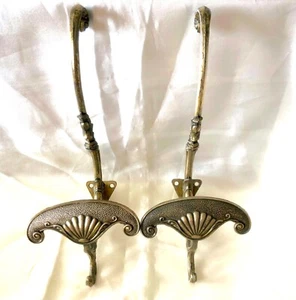 Alte Messing Mantelhaken, Hut - Mantelhaken, Garderobe, Barock Stil - Bild 1 von 7