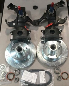 73-87 C10 Squarebody Chevy Truck 2.5" Drop Spindle Disc Brake Kit 12" Rotors - Picture 1 of 9
