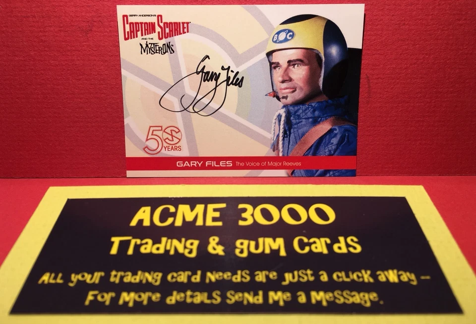 Captain Scarlet 50 Years - Unstoppable - GARY FILES Autograph Major Reeves GF3 - Image 1 of 1