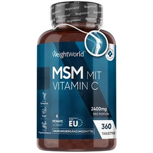 MSM Vitamin C Tabletten - 360Stk - 2400mg - Immunsystem Unterstützung - Bild 1 von 10