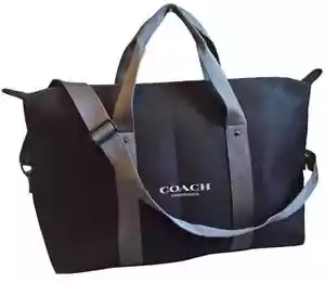 Coach Duffle Bag Black Weekend Carryon Gym Shoulder Cologne Fragrance Promo New - Picture 1 of 5