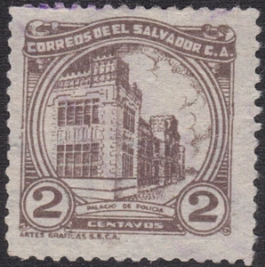 1934-35 El Salvador - SC# 535a. - Police Barracks - Used - Bild 1 von 2