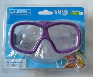 AGUA SOL Y DIVERTIDA MÁSCARA DE NATACIÓN ~ JÓVENES 8+ ~ SIN LÁTEX ~ PÚRPURA - Imagen 1 de 4