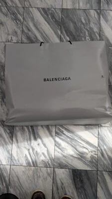 RARO Bolso de Compras Balenciaga Jumbo Logo 25" x 21" Gris Exhibición Coleccionista Foto 1 de 4
