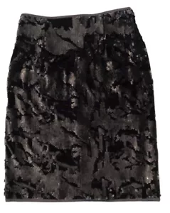 NEW Romeo & Juliet Couture Black Velvet Sequin Skirt S Lined NWT $155 - Picture 1 of 3