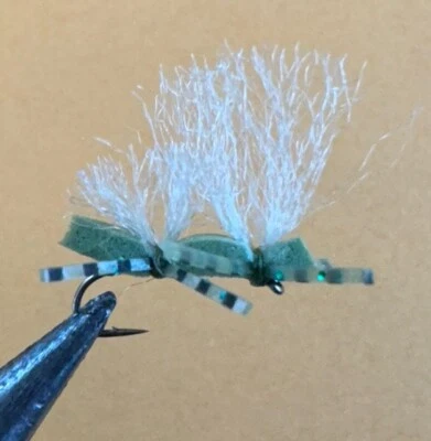 RIO Big Boned Caddis Olive Fishing Fly 12 Count Size 20  - Image 1 of 4