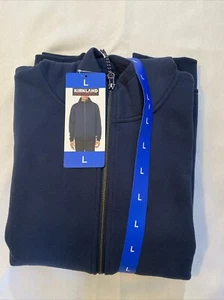 Kirkland Signature Men’s Full Zip Hoodie, Blue, Size L - Picture 1 of 4