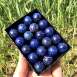 20pc Natural Lapis lazuli jasper ball Quartz crystal Carved Sphere + Gift box - Picture 1 of 24