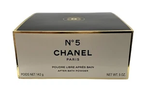 Vintage Chanel No.5 Poudre Libre Abres Bain After Bath Puder 5 oz 142g mit Box - Bild 1 von 12