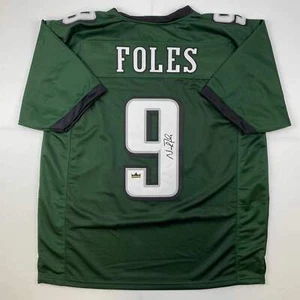 Facsimile Autographed Nick Foles Philadelphia Green Reprint Jersey Size Men's XL - Picture 1 of 4