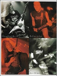 Alexi Laiho, Doc Coyle, Matt Bachand, Jeff Loomis 2015 pin-up photo print - Picture 1 of 3