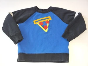 Hanna Andersson Pizza Crewneck Sweatshirt size 120 (6/7) - Picture 1 of 3