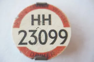 PSV HH 23099 Bus Drivers Badge Public Service Vehicle South Western Region - Picture 1 of 2