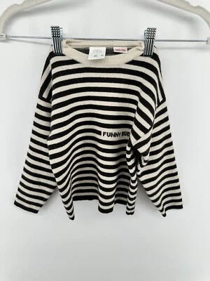 Sudadera ZARA Funny Buddies Talla 3-4 Años Rayas Foto 1 de 2