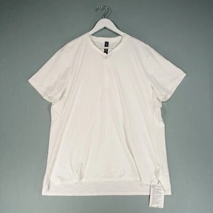 Lululemon T Shirt Mens XXL White Mesh Vented Tennis Anti Stink Sports With Tag - Picture 1 of 17