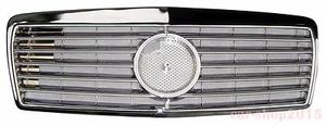 Front Grille Fits Mercedes Benz W210 95-99 Pre-Facelift Chrome w/Frame S Type - Bild 1 von 1
