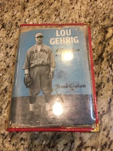 Lou Gehrig A Quiet Hero Frank Graham Vintage book BaseBall History Collectable - Picture 1 of 5