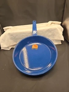 GSI Outdoors Fry Pan Enamelware Camping 9.6 inch Blue New