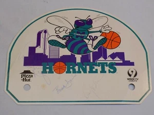 Charlotte Hornets NBA Signed Autograph Brad Davis Muggsy Bogues Kenny Gattison - Picture 1 of 5