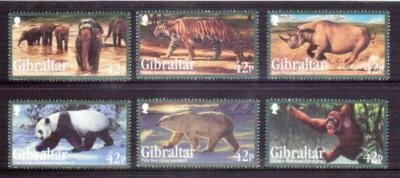 GIBRALTAR 2011 Especies en Peligro de Extinción (1ª Serie) sgMS1408/13 MNH Foto 1 de 2