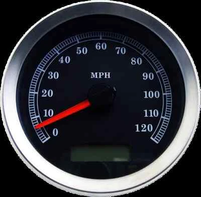DS 4 pulgadas MPH cara negra programable Speedo Sportster 883 04-08 Foto 1 de 3