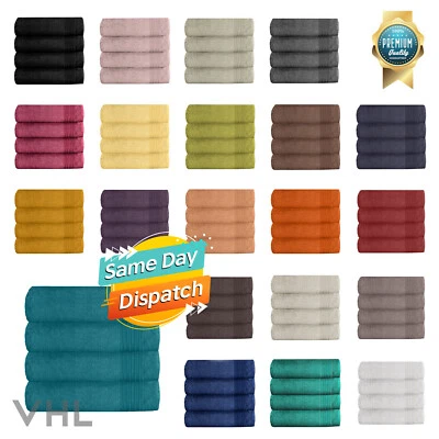 *CLEARANCE SALE* 100% EGYPTIAN COTTON HAND TOWEL 4 Pack Towels Bale Set 450 GSM - Image 1 of 2