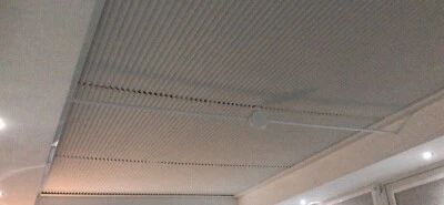 PLEATED ROOF THERMAL BLINDS CONSERVATORY, LANTERN, ORANGERY  - PLAIN LIGHT GREY - Image 1 of 4