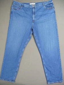 Asos Jeans Womens Plus 26 Blue Curve Tapered Leg Blue  Mid Rise Stretch - Picture 1 of 10