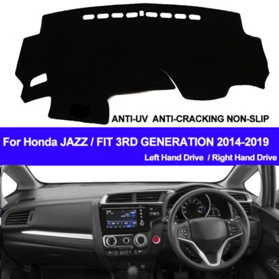 Car Inner Dash Mat Dashboard Cover Pad 2 Layers For Honda JAZZ FIT 2014 - 2019 - Image 1 of 4