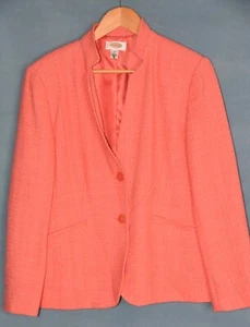 Giacca blazer in tweed a spina di pesce di design TALBOTS taglia 10 - Foto 1 di 4