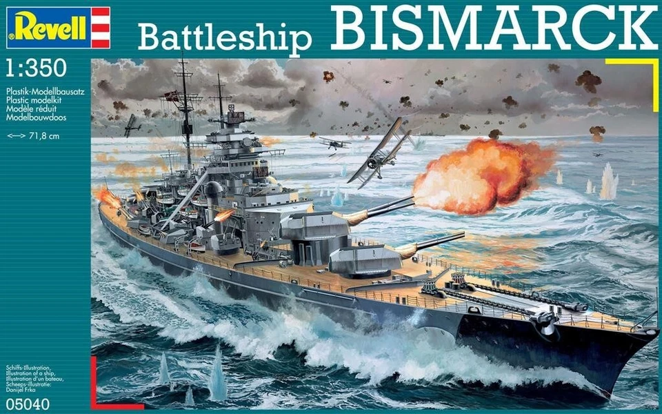 REVELL 05040 MODELLO BARCA BISMARCK 1/350