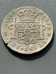 1803 Peru Silver 8 Reales Carlos IV bought Bertolami auction E -100 Lot 242 - Picture 1 of 4