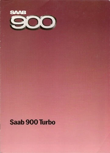 Saab 900 Turbo 8v 1984-85 UK Market Sales Brochure 3-dr 4-dr 5-dr - Image 1 of 1