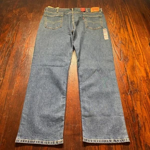 Levis 514 Jeans Herren 42x32 Blau Stretch Straight Fit Wide Leg Baggy - Bild 1 von 19