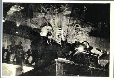 "Tarjeta con impresión artística Robert Capa 4x6"" ICP - León Trotsky Copenhagen 1931" Foto 1 de 4