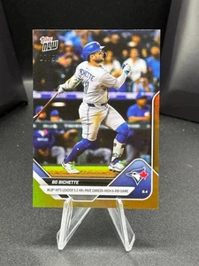 Bo Bichette Hits Leader 2025 MLB Topps NOW Card 517 Gold Foil Parallel 17/50 - Picture 1 of 4