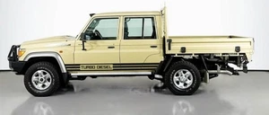 Side Stripe Decals Toyota Landcruiser Both Sides 70 79 Series Sticker Any Series - Picture 1 of 7