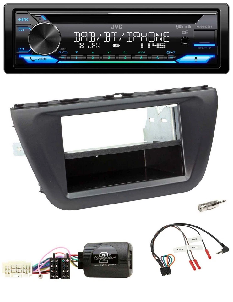 JVC Bluetooth Lenkrad USB DAB CD Autoradio für Suzuki SX4 (ab 2013) - Bild 1 von 4