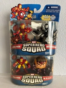 NEW MARVEL SUPER HERO SQUAD IRON MAN & WAR MACHINE & IRON MAN & MODOK - Picture 1 of 3