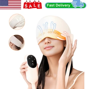 Electric Head Massage R360° Coverage Portable Anti-Migraine Wearable Cap 4 Modes - Picture 1 of 14